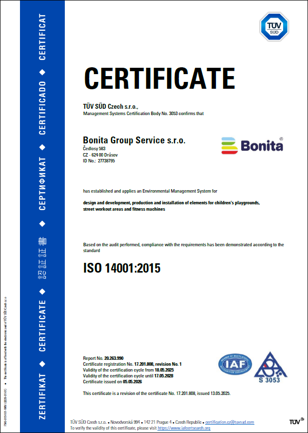 certifikát ISO