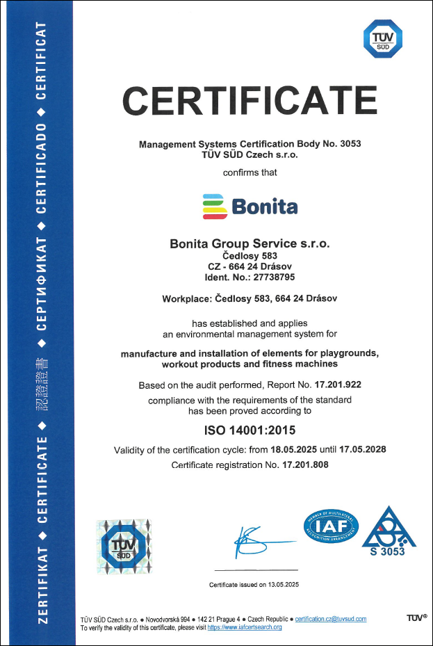 certifikát ISO