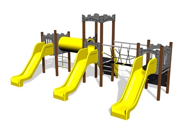 CASTLE tower sets with a fall height of up to 1m