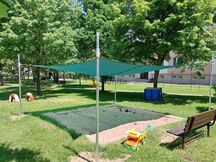 Shade cover for sandpit