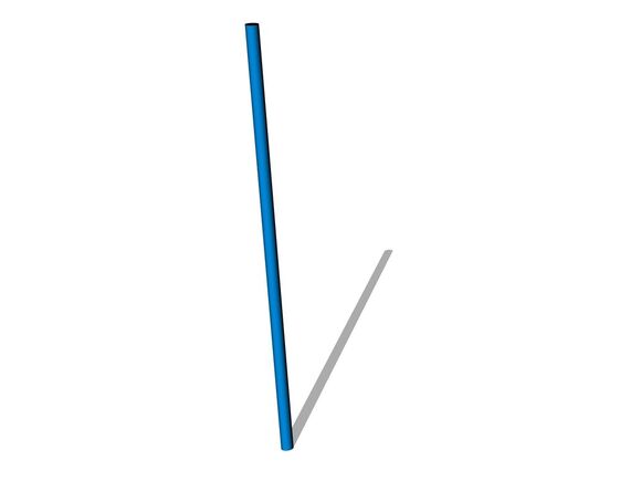 Slalom pole AG-101KB - blue