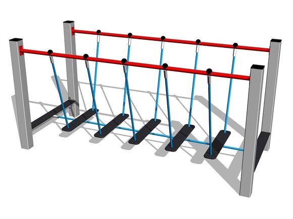 Rope bridge - silver (f.h. 1 m)