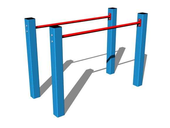 Parallel bars BR101KB - blue (f.h. 1 m)