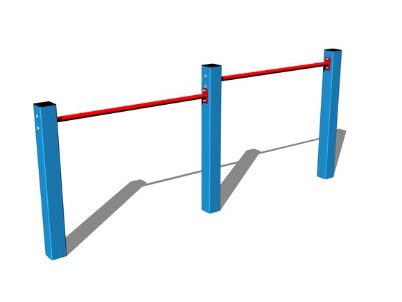 Twin fitness rack HR201KB - blue (f.h. 1 m)