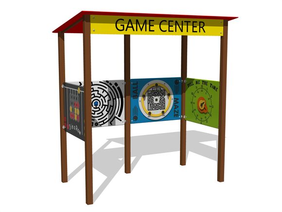 Educational playhouse - brown