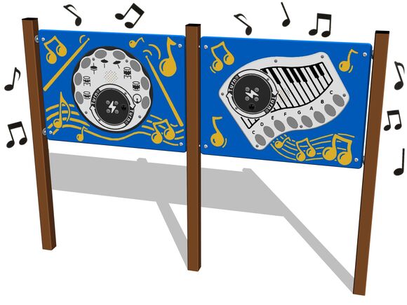 Educational panel EDP6203KW - brown