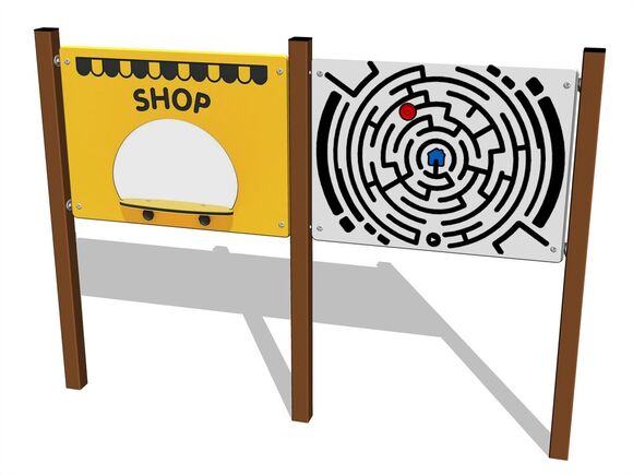 Educational panel EDP6204KW - brown