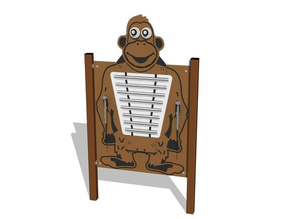 Educational panel Chimes Monkey EDP6135KW - brown