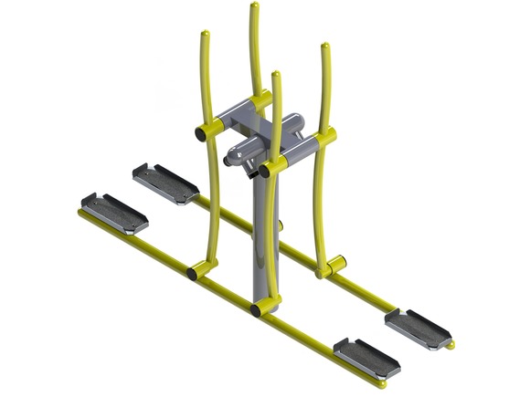 Fitness element FP-013SL Skiing duo (ski duo) - lime