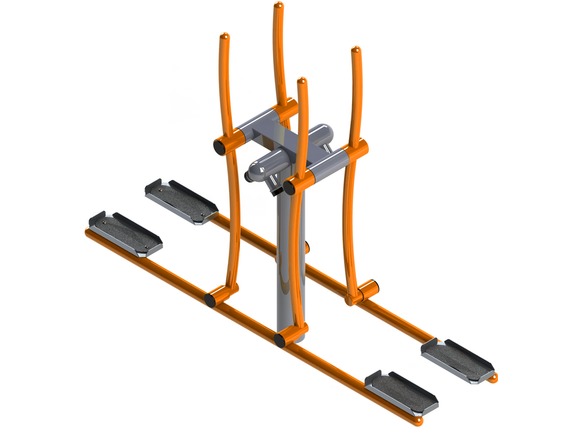 Fitness element FP-013SO Skiing duo (ski duo) - orange