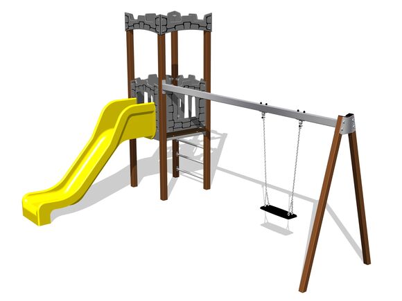Game set castle UNH1019KW - brown