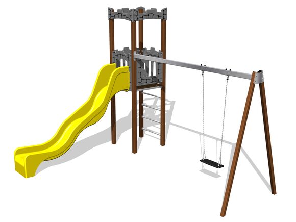 Game set castle UNH1019KW - brown