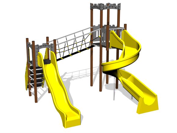 Game set castle UNH2068KW - brown