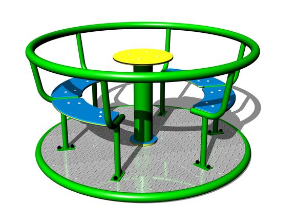 Merry-go-round with seats KO140KG (mean 1,4 m) - green