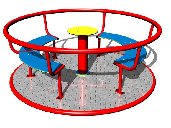 Merry-go-round with seats KO180KR (mean 1,8 m) - red
