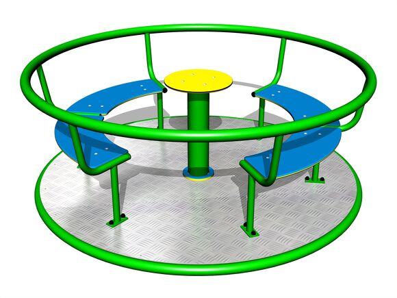 Merry-go-round with seats (mean 1,8 m) - green