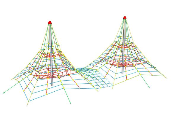 Rope double-pyramid PY144K (f.h. 1 m)