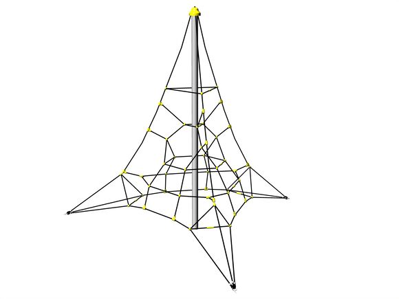 Rope pyramid PY3400K (f.h. 1 m, with 3 tension locks)