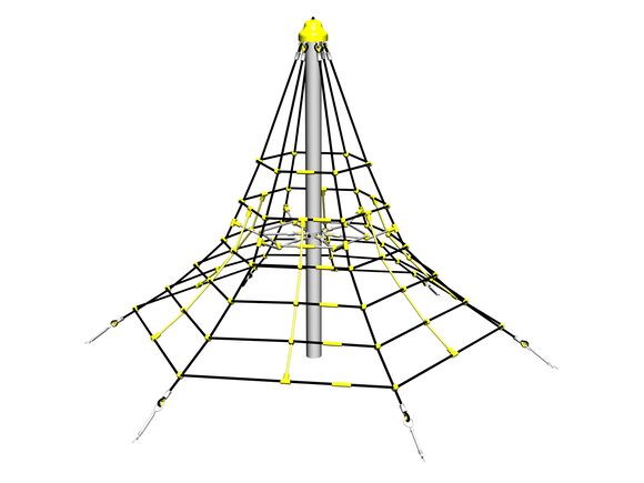 Rope pyramid PY626K (f.h. 1 m, with 6 tension locks)