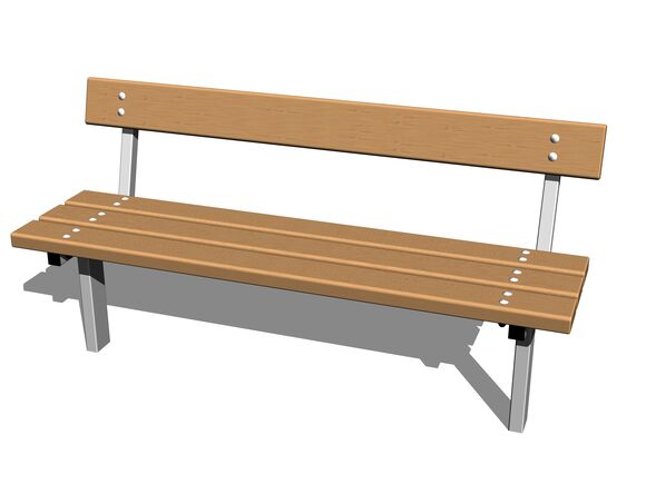 Bench LA116KZnP (with back support, for concreting)