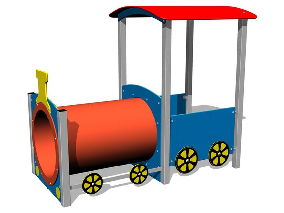 Train engine - silver