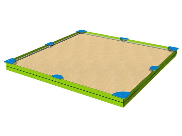 Sandpit with seats 4x4 m PIP4040LB