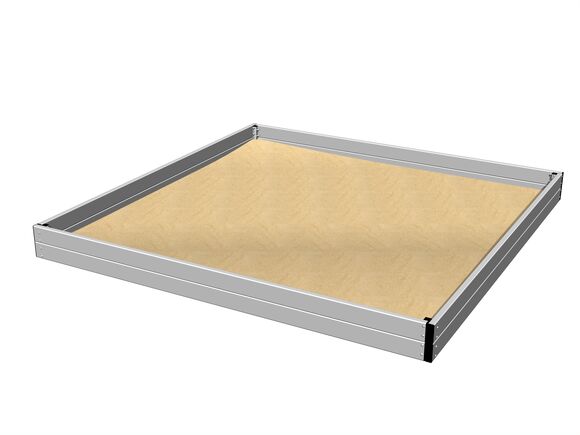 Sandpit 3x3 m - silver