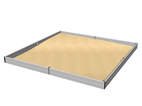 Sandpit 4x4 m - silver