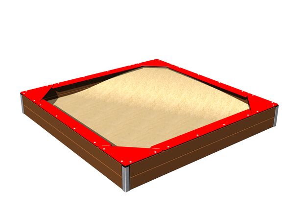 Seats around the edge of sadpit 2x2 m SP220KR - red