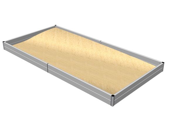Sandpit 4x2 m PI420KS - silver