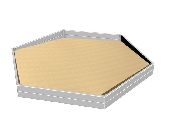 Hexagonal sandpit PI600KS - metal