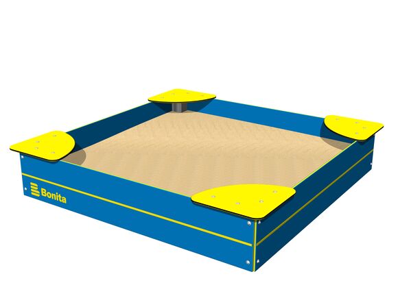 Sandpit with seats 1,5x1,5 m PIP1515BY