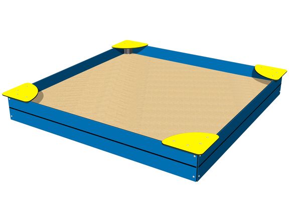 Sandpit with seats 2x2 m PIP2020BY