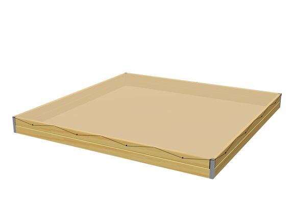 Tarpaulin for the covering of the sandpit 3x3 m PZ332