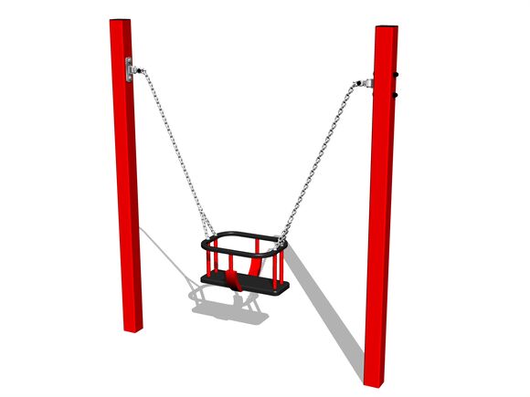 Chain swing - Red (f.h. 1,0 m)
