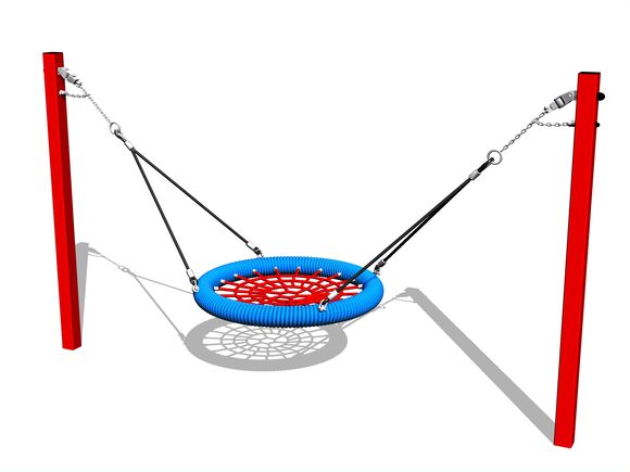 Chain swing Nest - Red (f.h. 1 m)