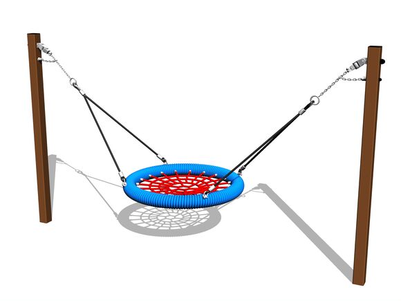 Chain swing Nest - Brown (f.h. 1 m)