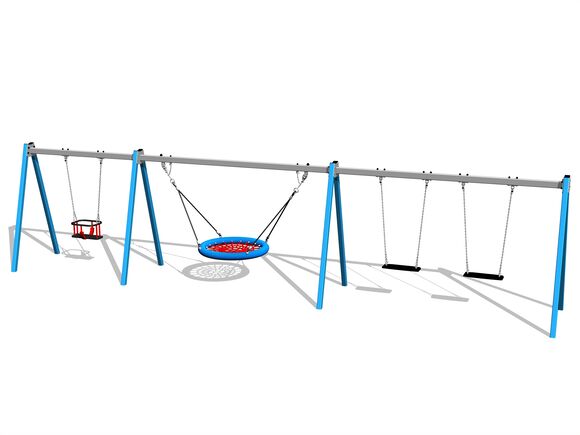 Quadralupe chain swing - blue (f.h. 1 m)