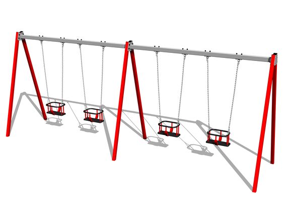 Quadralupe chain swing RH6413KR - Red (f.h. 1,5 m)