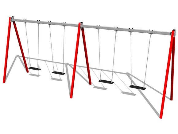 Quadralupe chain swing RH6411KR - Red (f.h. 1,5 m)