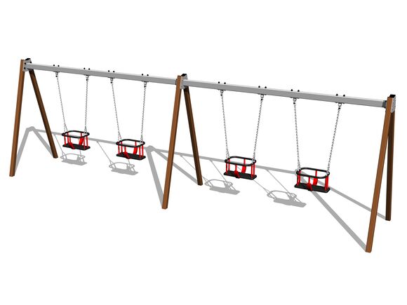 Quadralupe chain swing RH6413KW - Brown (f.h. 1,0 m)
