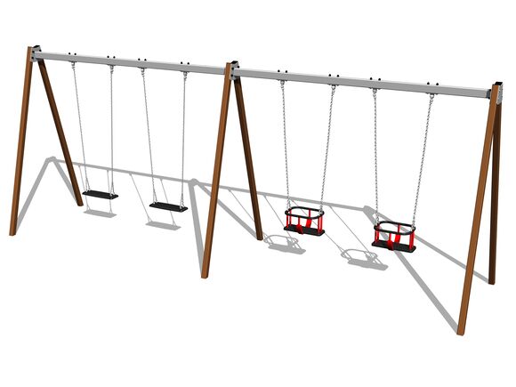 Quadralupe chain swing RH6412KW - Brown (f.h. 1,5 m)
