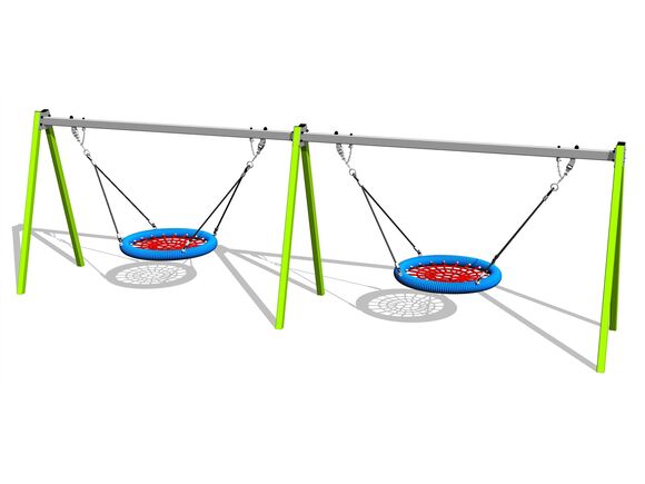 Twin chain swing - lime (f.h. 1,0 m)