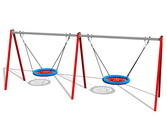 Twin chain swing - red (f.h. 1,5 m)