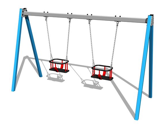 Twin chain swing RH6213KB - Blue (f.h. 1,0 m)