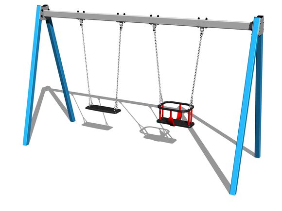 Twin chain swing RH6212KB - Blue (f.h. 1,0 m)