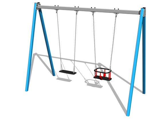 Twin chain swing RH6212KB - Blue (f.h. 1,5 m)