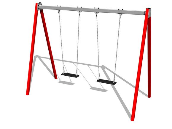 Twin chain swing RH6211KR - Red (f.h. 1,5 m)