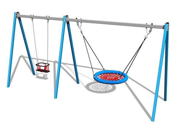 Twin chain swing RH6222KB - Blue (f.h. 1,5 m)