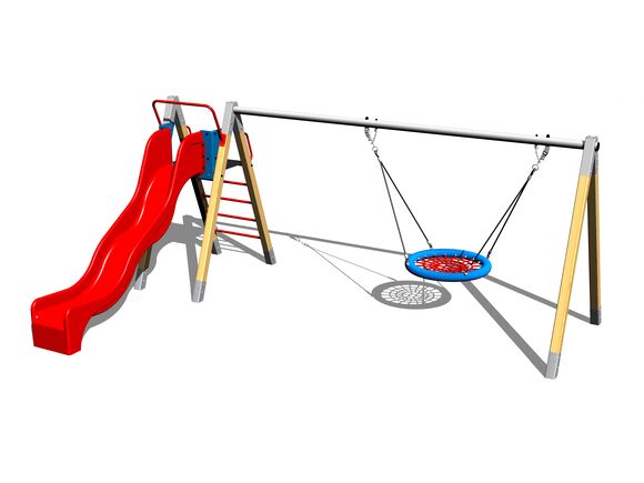 Chain Swing Nest with Slide RH180D (1m)